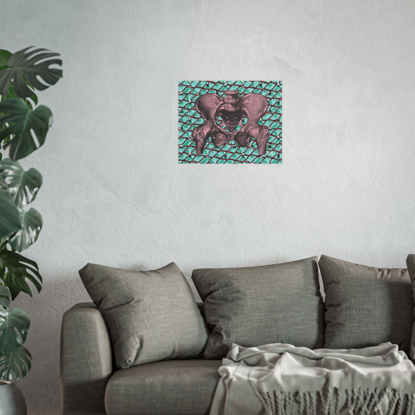 Pelvis (pink), Satin/Matte Archival Poster