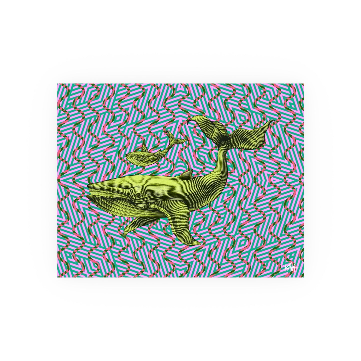 Whales, Satin/Matte Archival Poster