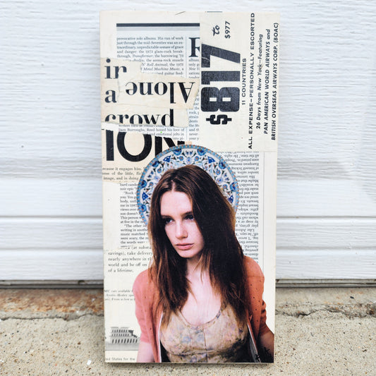 "Alone in a crowd" Collage Art