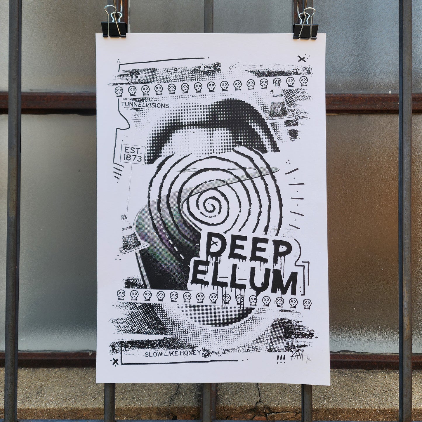 Deep Ellum Tunnel tribute poster