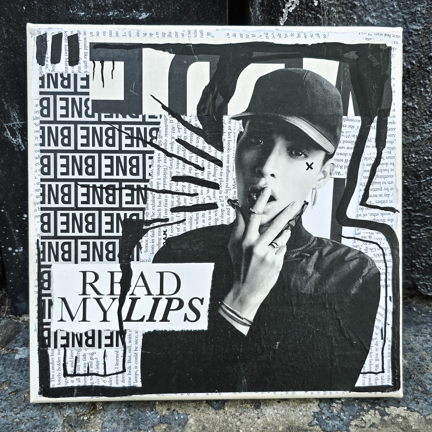 Read My Lips, 10"x10"