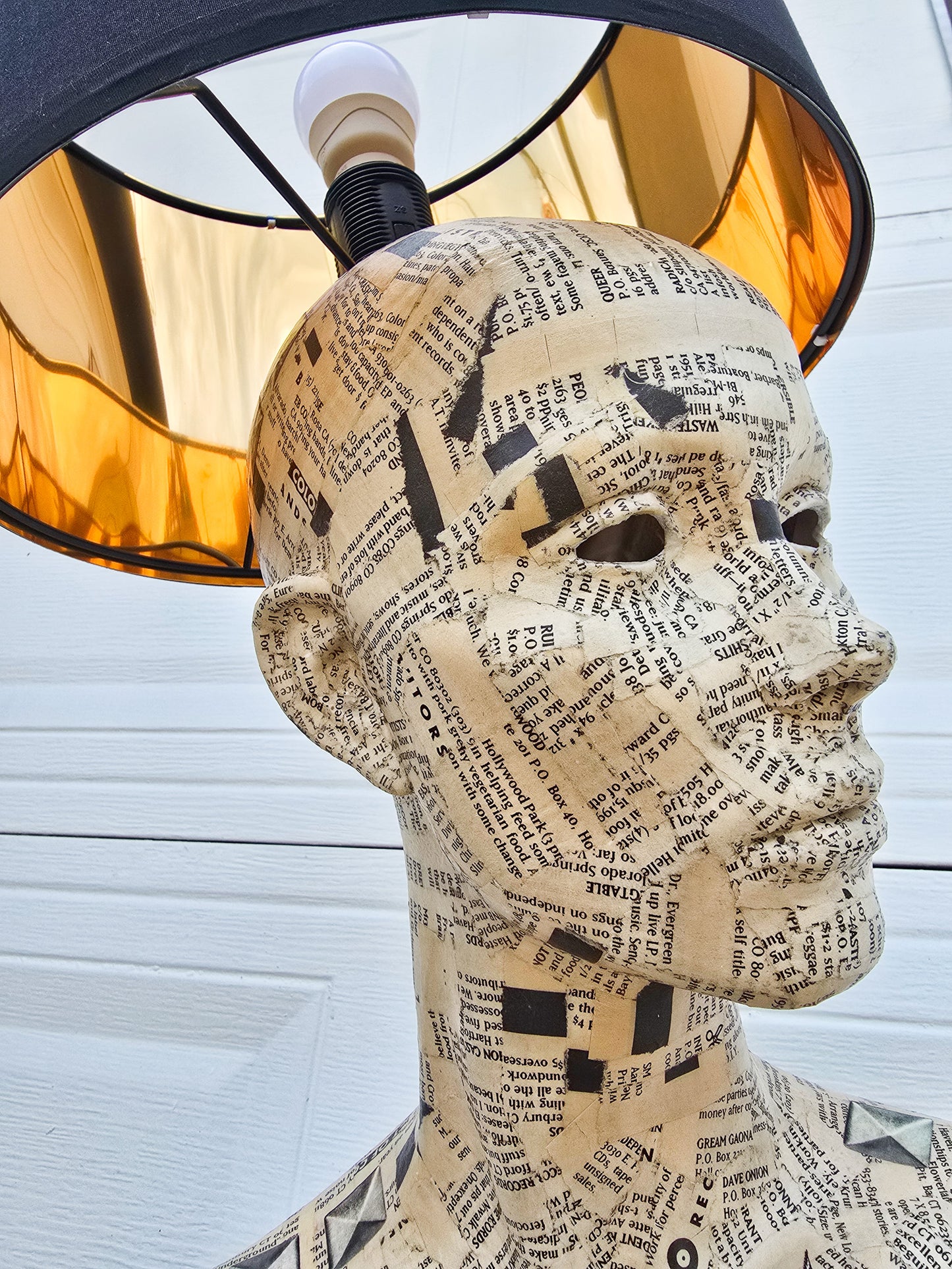 Punk Bat Mannequin Lamp