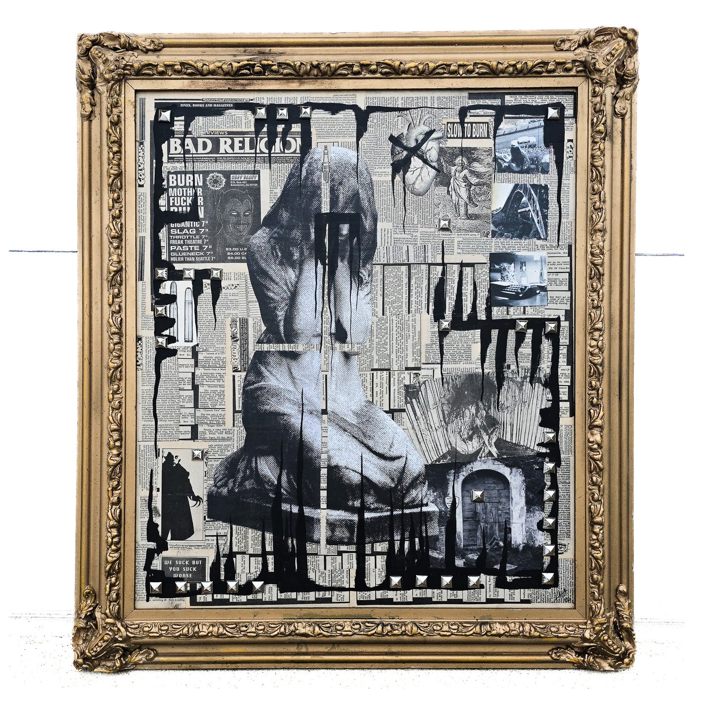 "Bad Religion" 30"x34" Mixed Media on Canvas