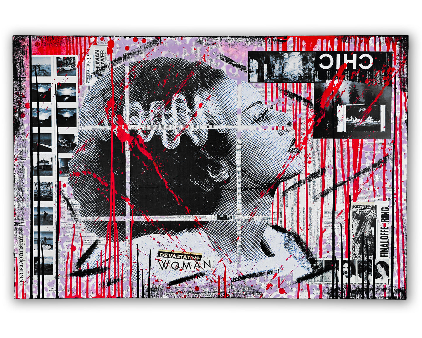 "The Bride" 24"x36" Wood Panel