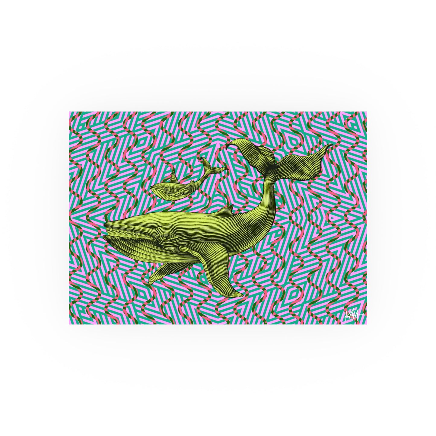 Whales, Satin/Matte Archival Poster