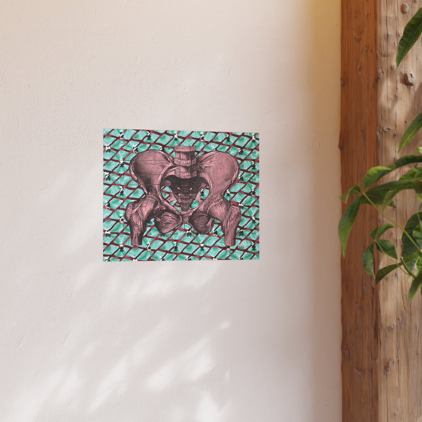 Pelvis (pink), Satin/Matte Archival Poster