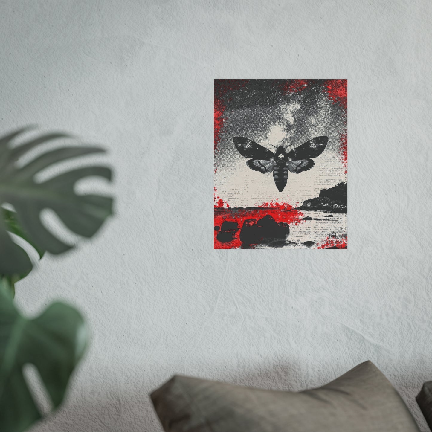 Death's Head Moth, Satin/Matte Archival Poster