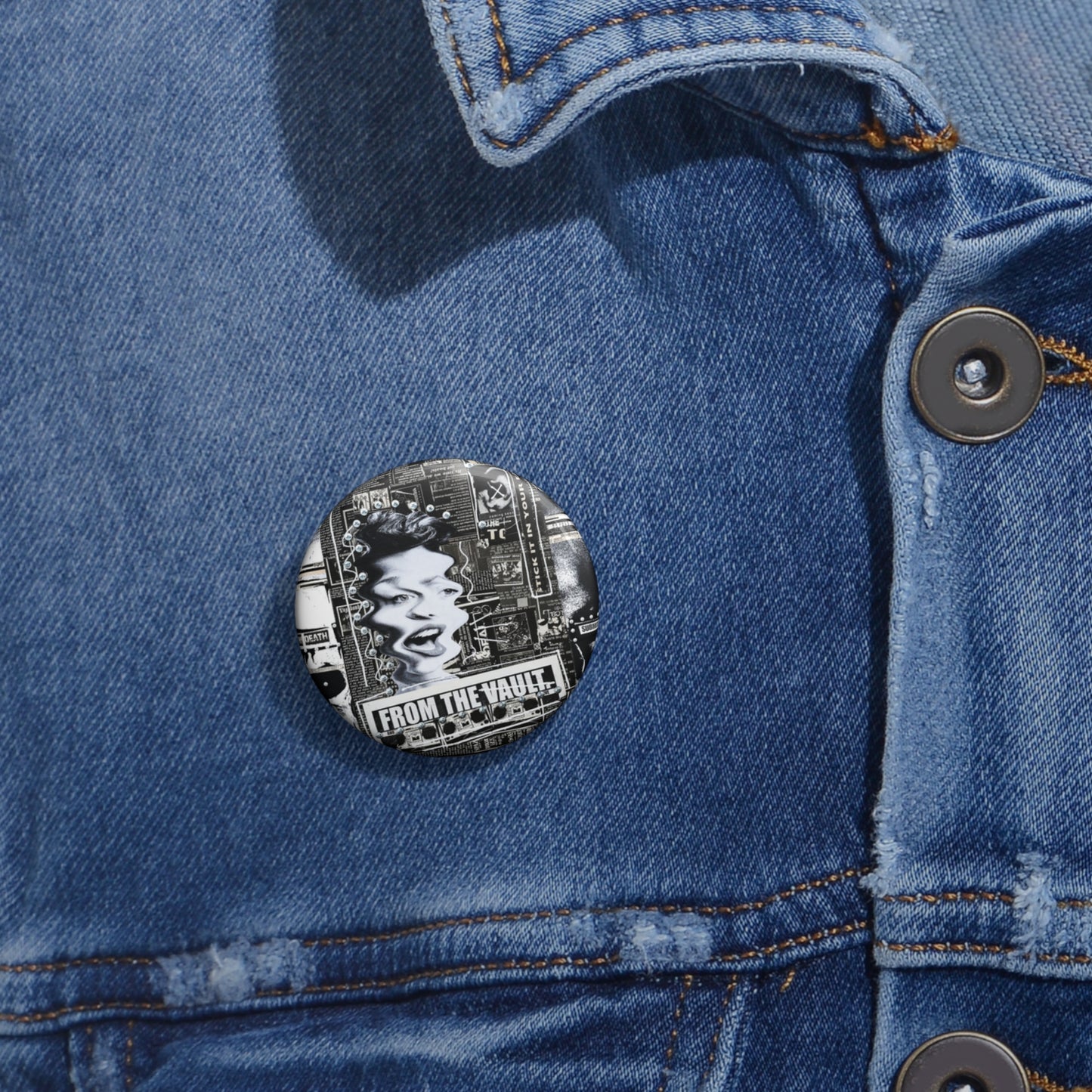 Custom Pin Button, Vault