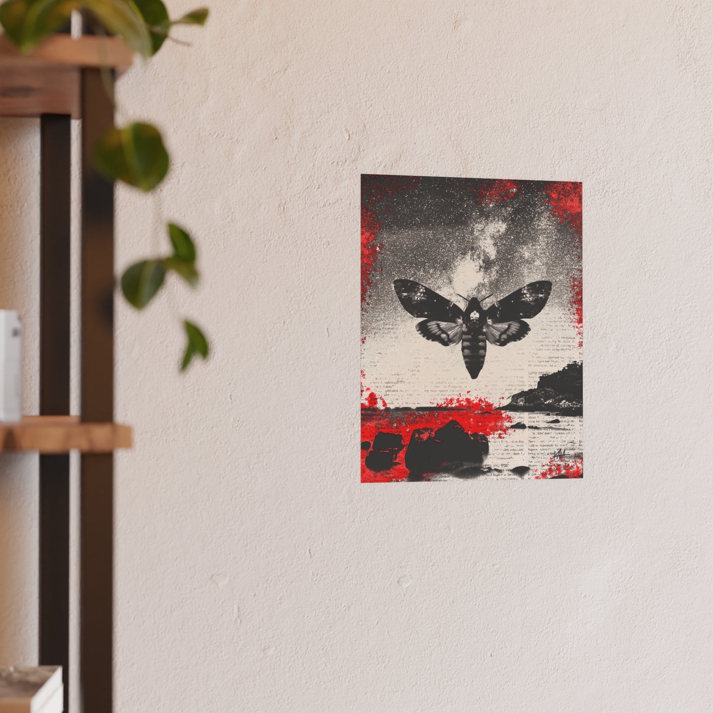 Death's Head Moth, Satin/Matte Archival Poster