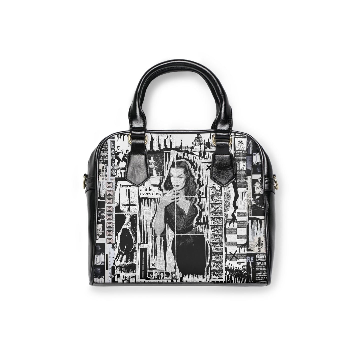 Vampira, Shoulder Handbag with Crossbody Strap