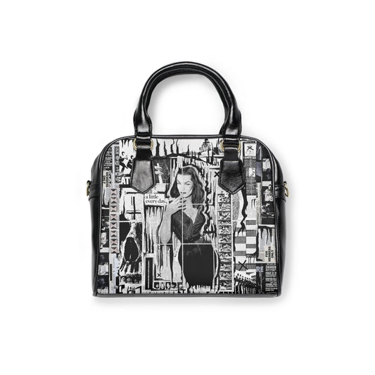 Vampira, Shoulder Handbag with Crossbody Strap
