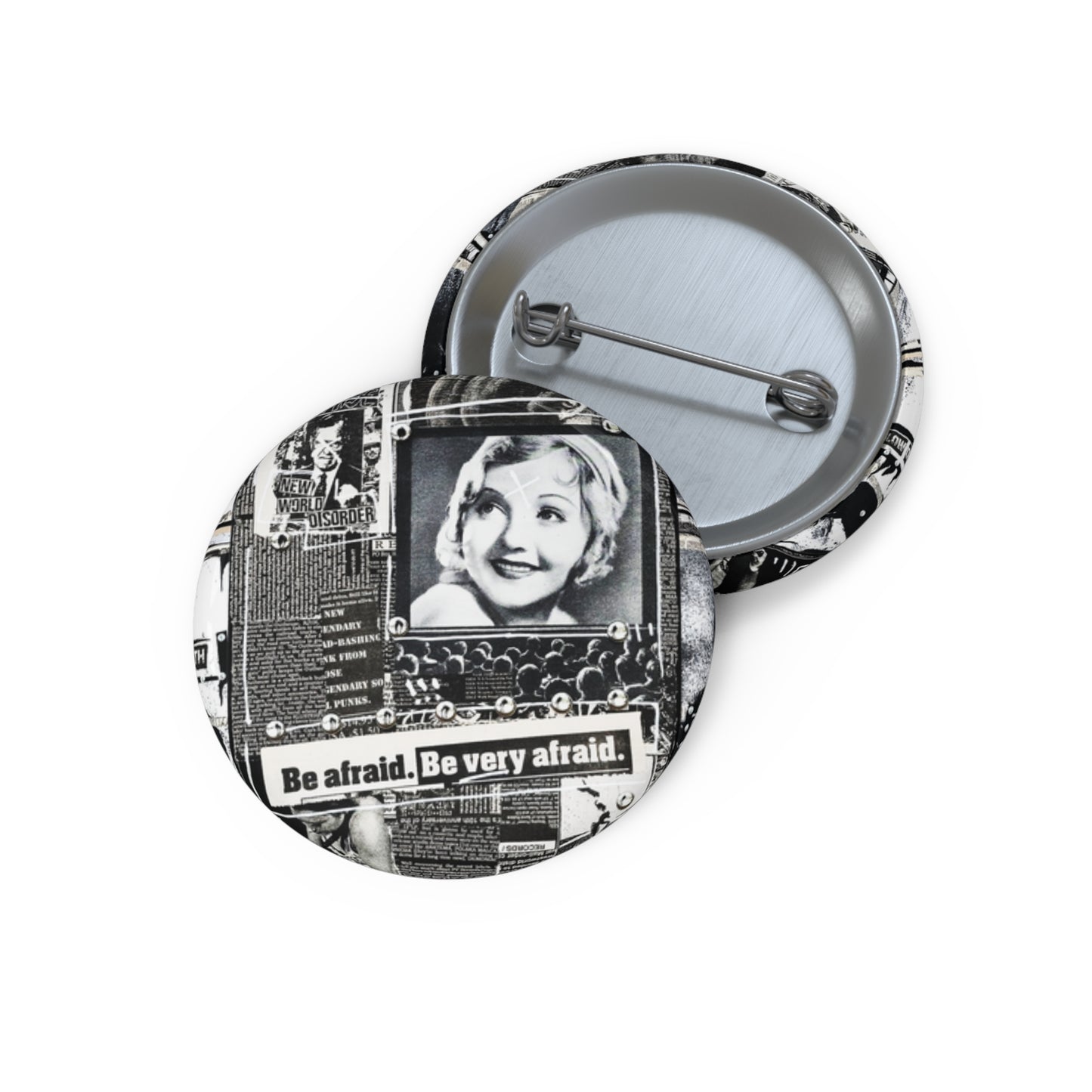 Custom Pin Button, Be Very Afraid