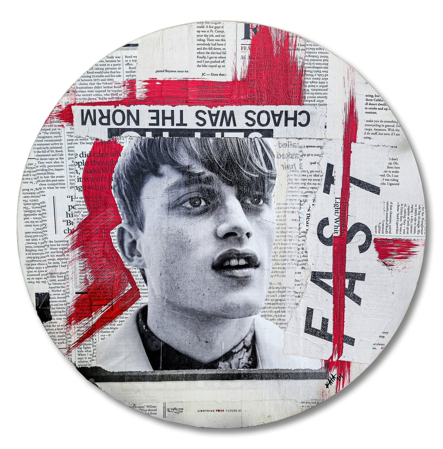 Custom Wood Panel Wall Art "Chaos"