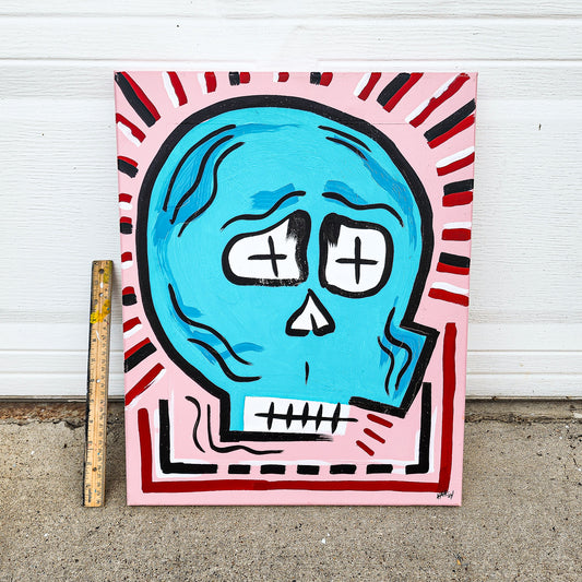 Skull Abstract Canvas 16"x20"