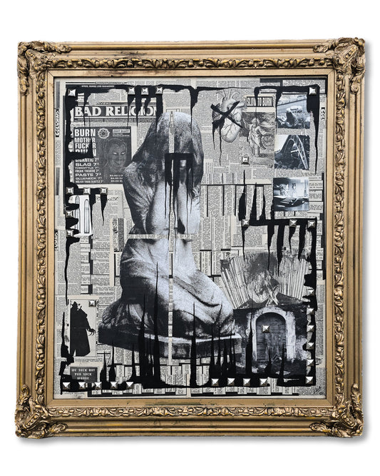 "Bad Religion" 30"x34" Mixed Media on Canvas