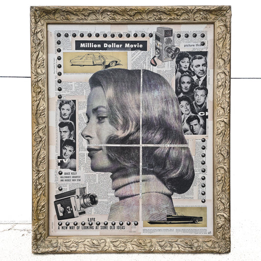 "Grace Kelly" 25"x31" Mixed Media on Canvas