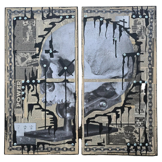 "Power" 24"x24" Mixed Media on Wood