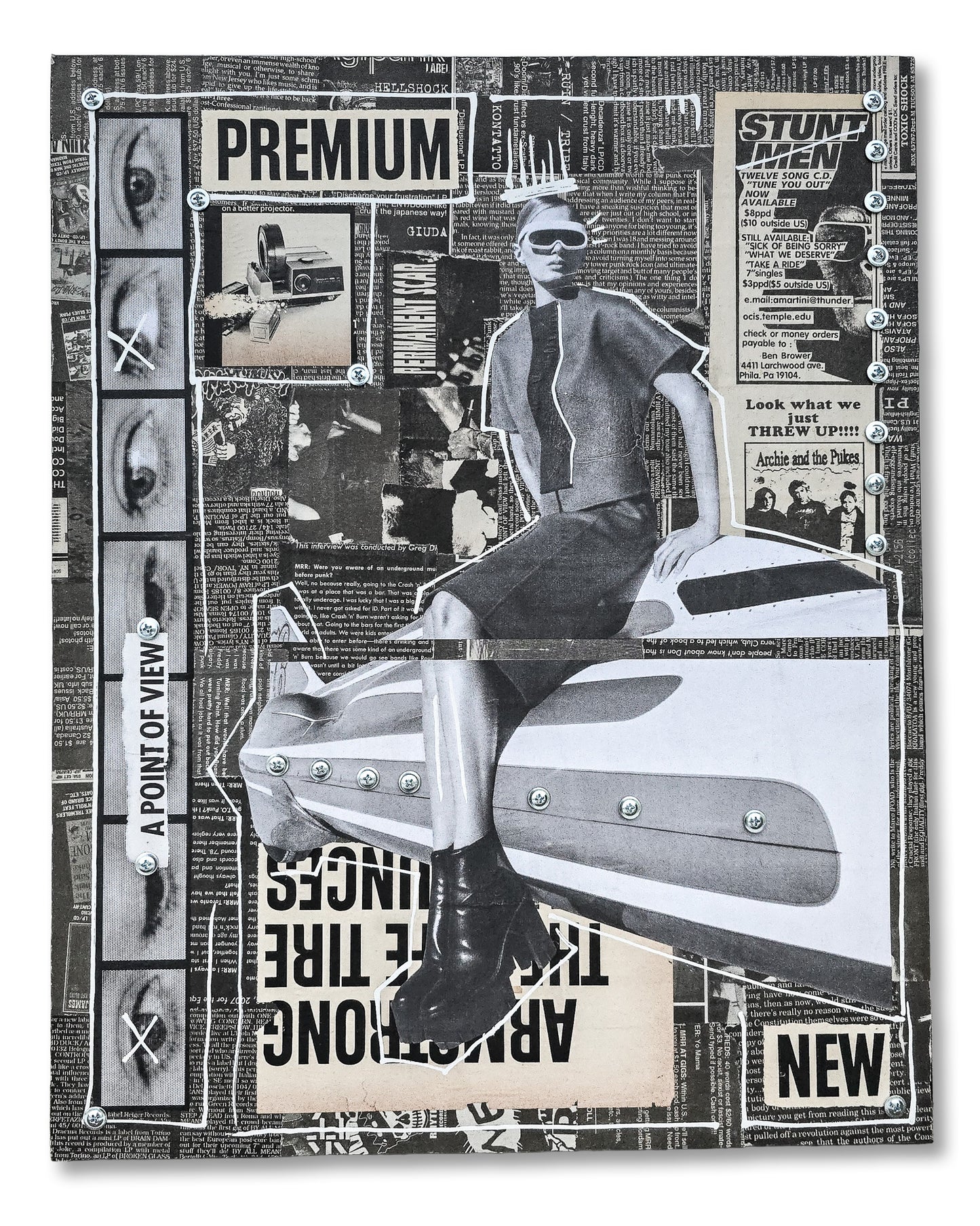 "Premium" 16"x20" Mixed Media on Wood