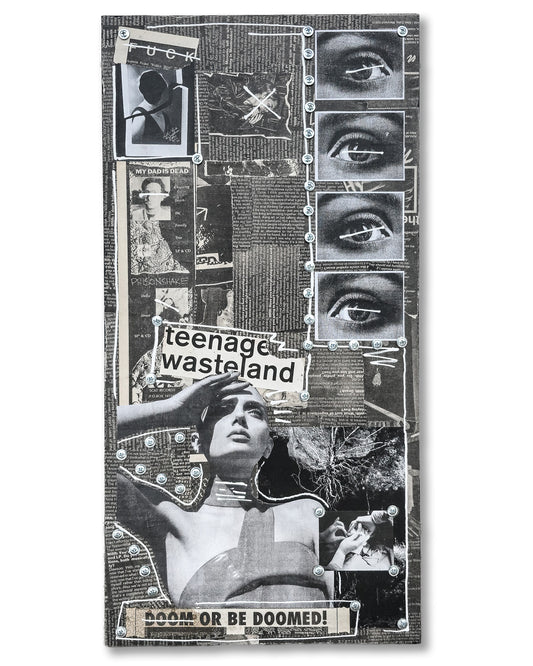 "Teenage Wasteland" 12"x24" Mixed Media on Wood