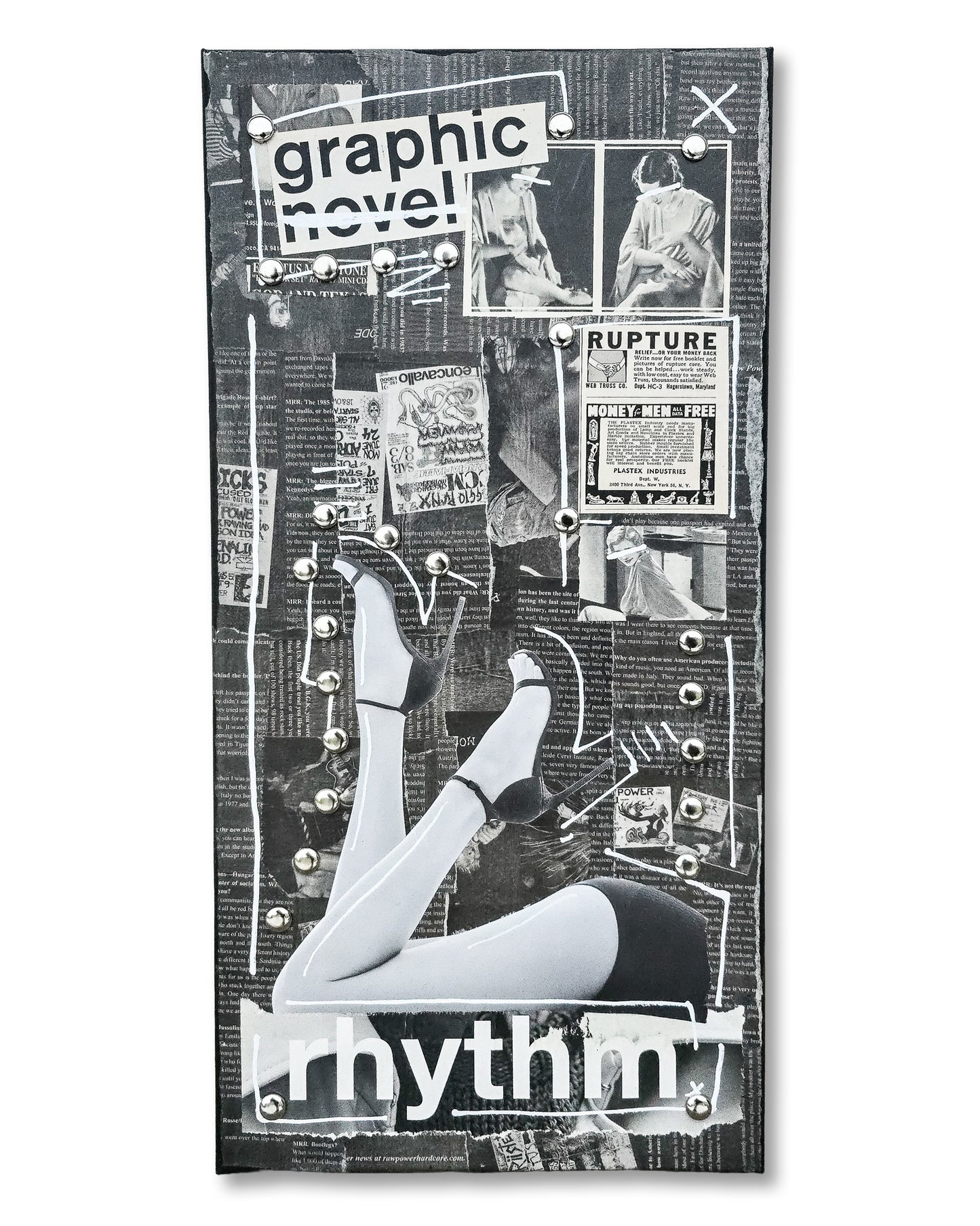 "Rhythm" 10"x20" Mixed Media on Canvas