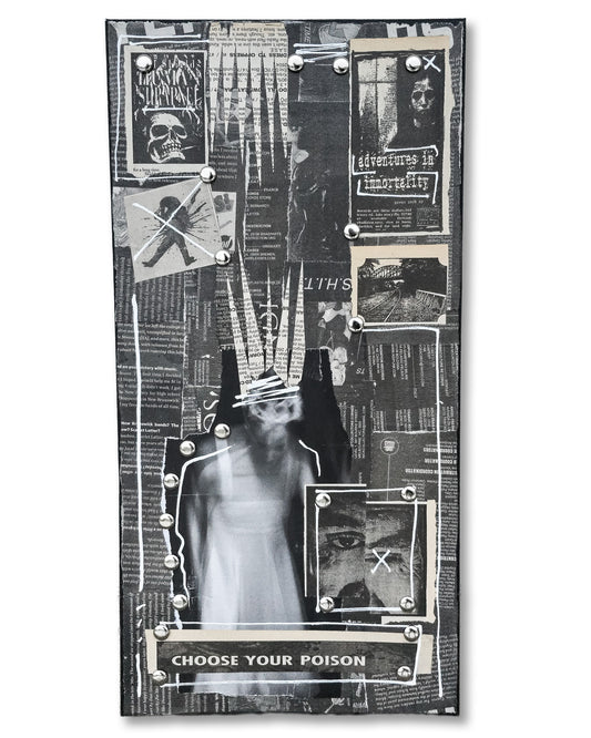 "Choose Your Poison" 10"x20" Mixed Media on Canvas