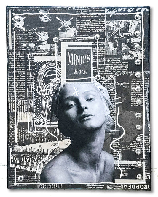 "Mind's Eye" 11"x14" Mixed Media on Canvas