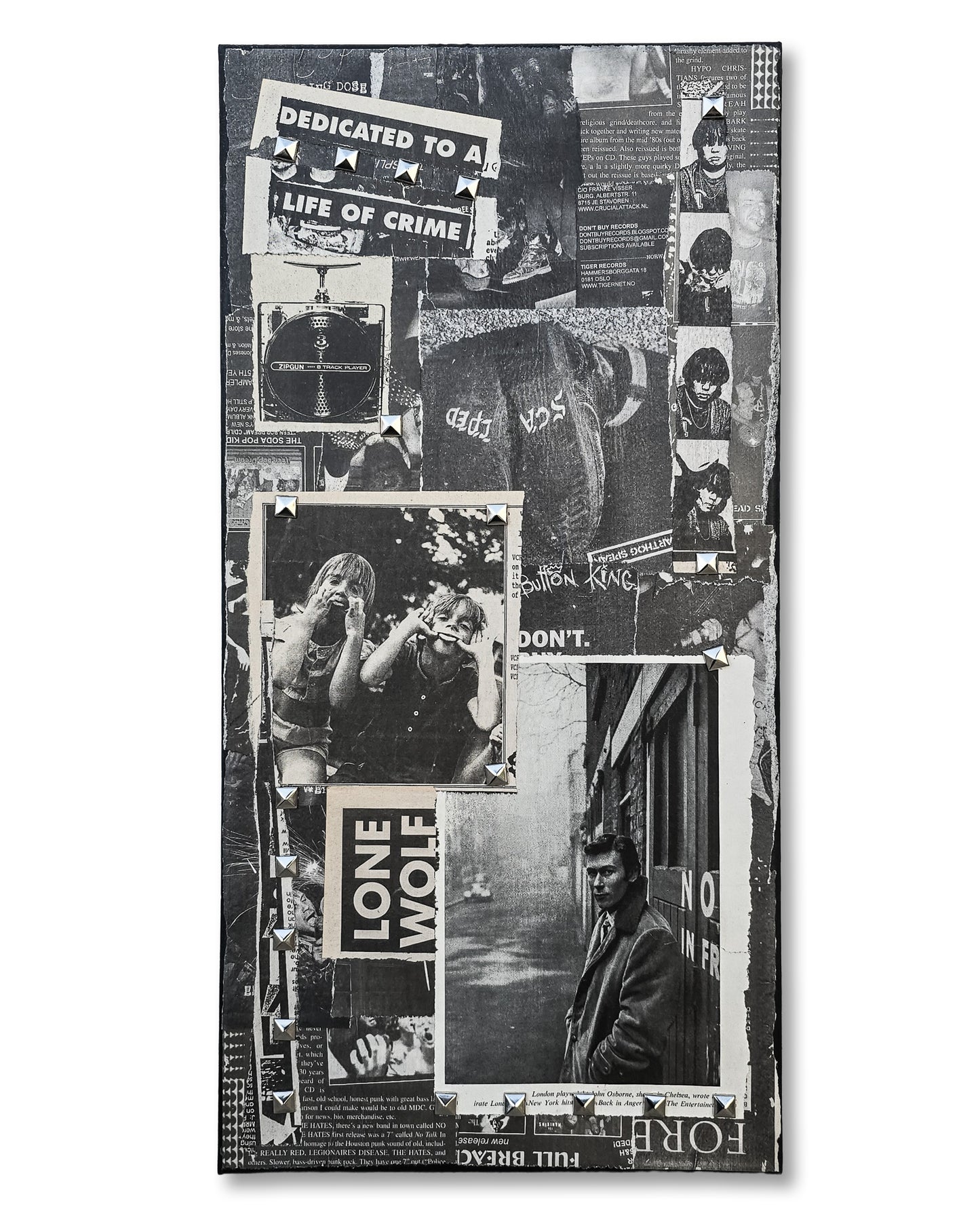 "Lone Wolf" 10"x20" Mixed Media on Canvas