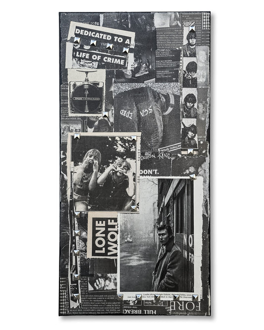 "Lone Wolf" 10"x20" Mixed Media on Canvas