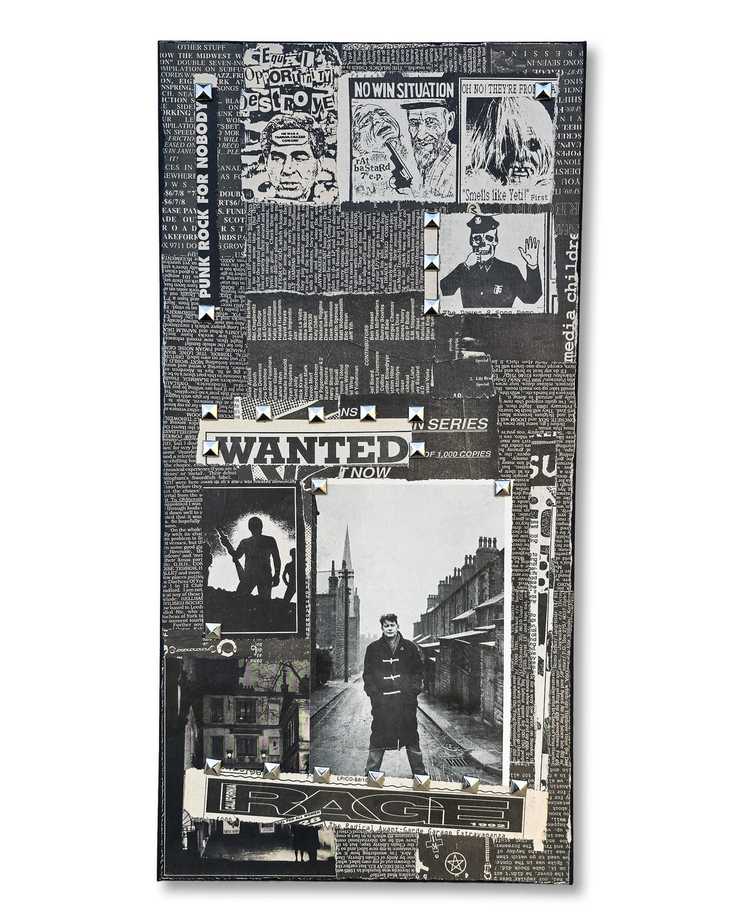 "Wanted" 10"x20" Mixed Media on Canvas