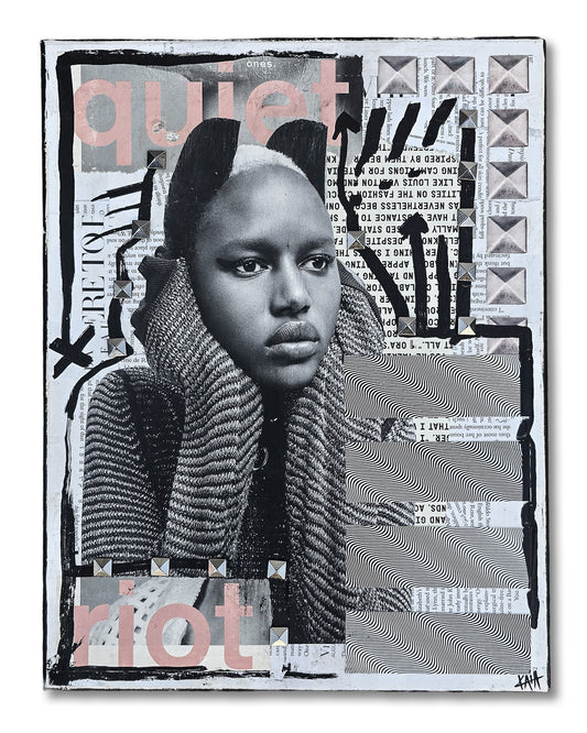 "Quiet Riot" 11"x14" Mixed Media on Canvas