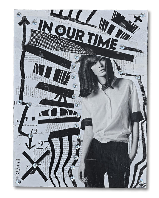 "In Our Time" 12"x16" Mixed Media on Wood