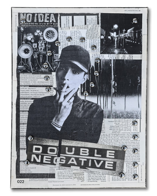 "Double Negative" 12"x16" Mixed Media on Canvas