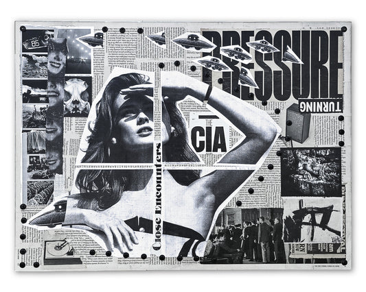 "Pressure"  18"x24" Mixed Media on Wood Panel