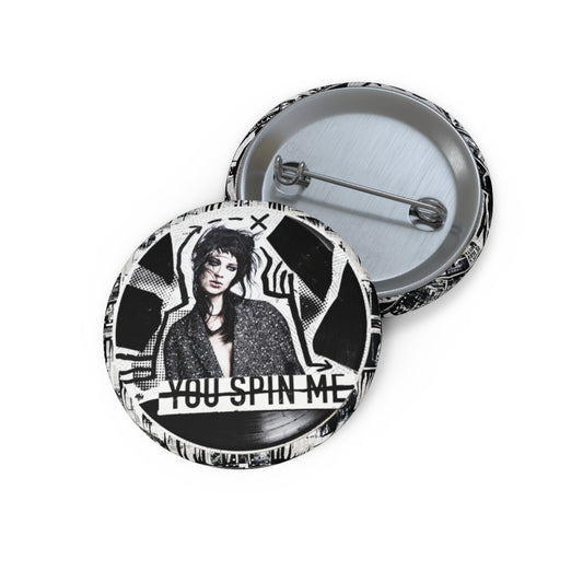 Custom Pin Button, Spin