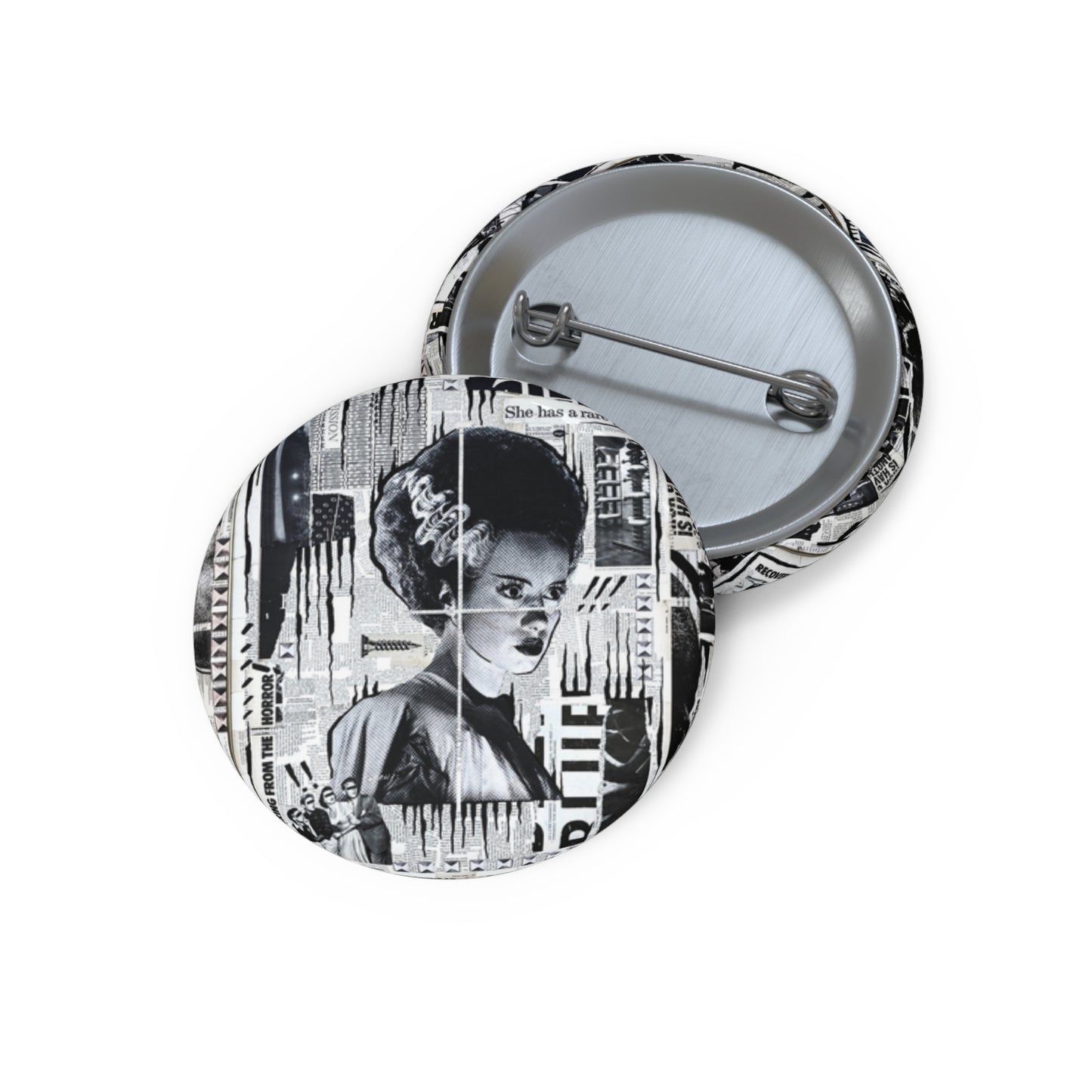 Custom Pin Button, Bride