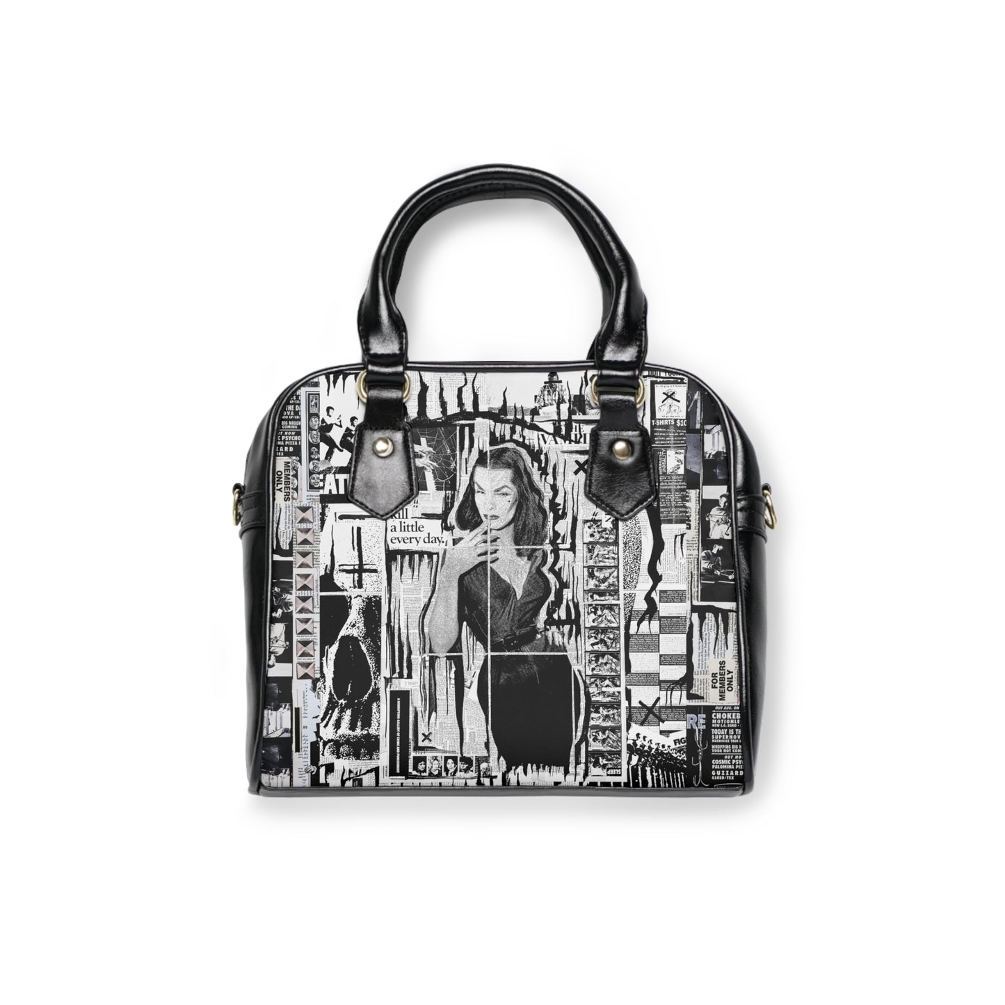 Vampira, Shoulder Handbag with Crossbody Strap