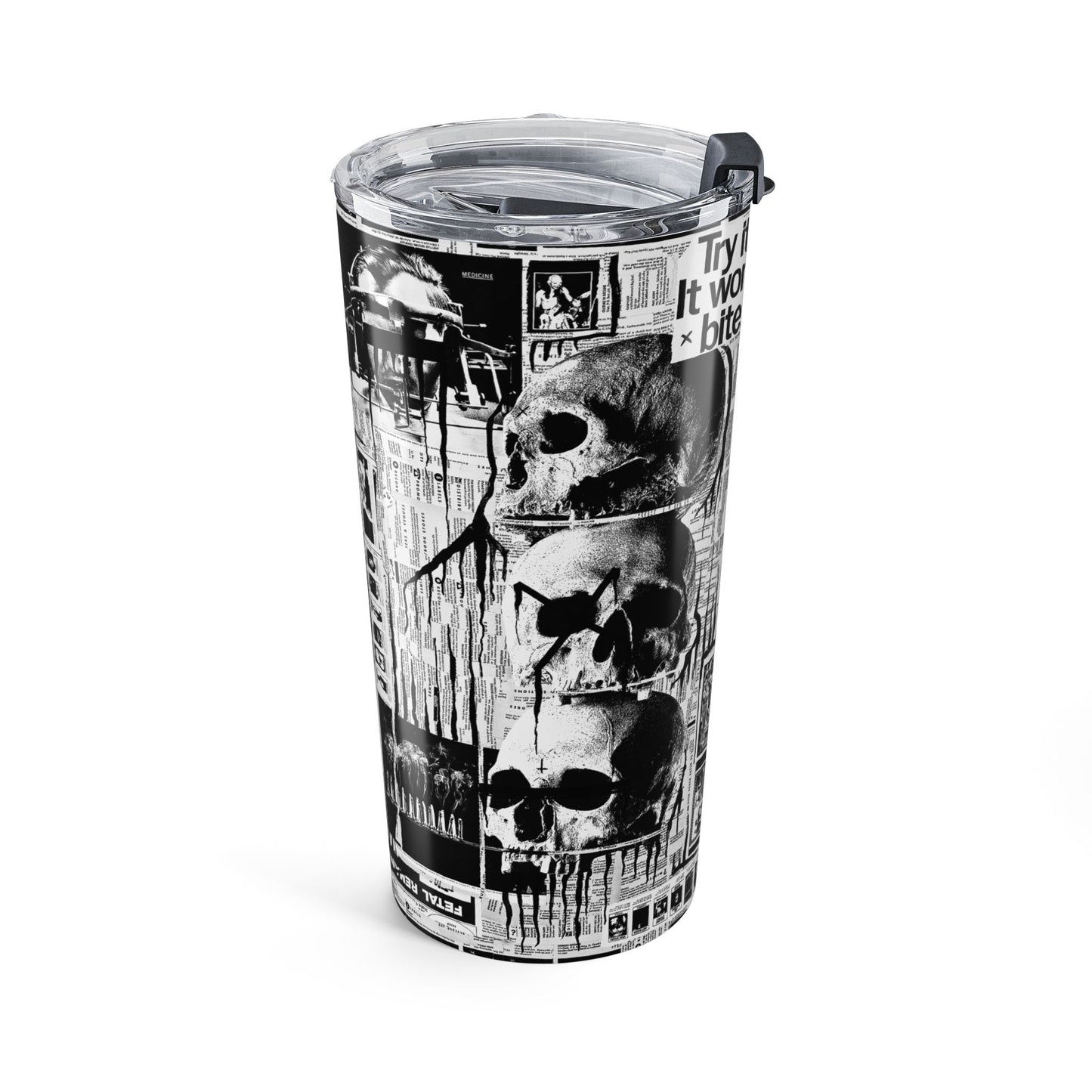 Tumbler 20oz, Skull Stack