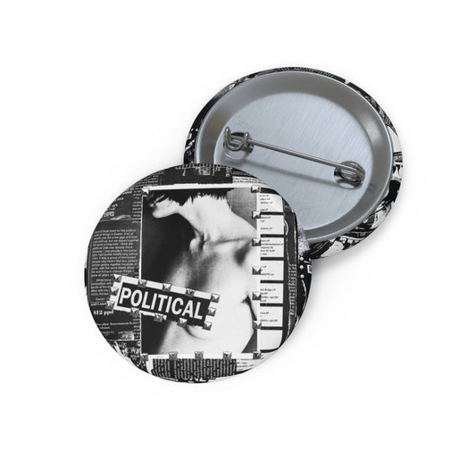 Custom Pin Button, Political