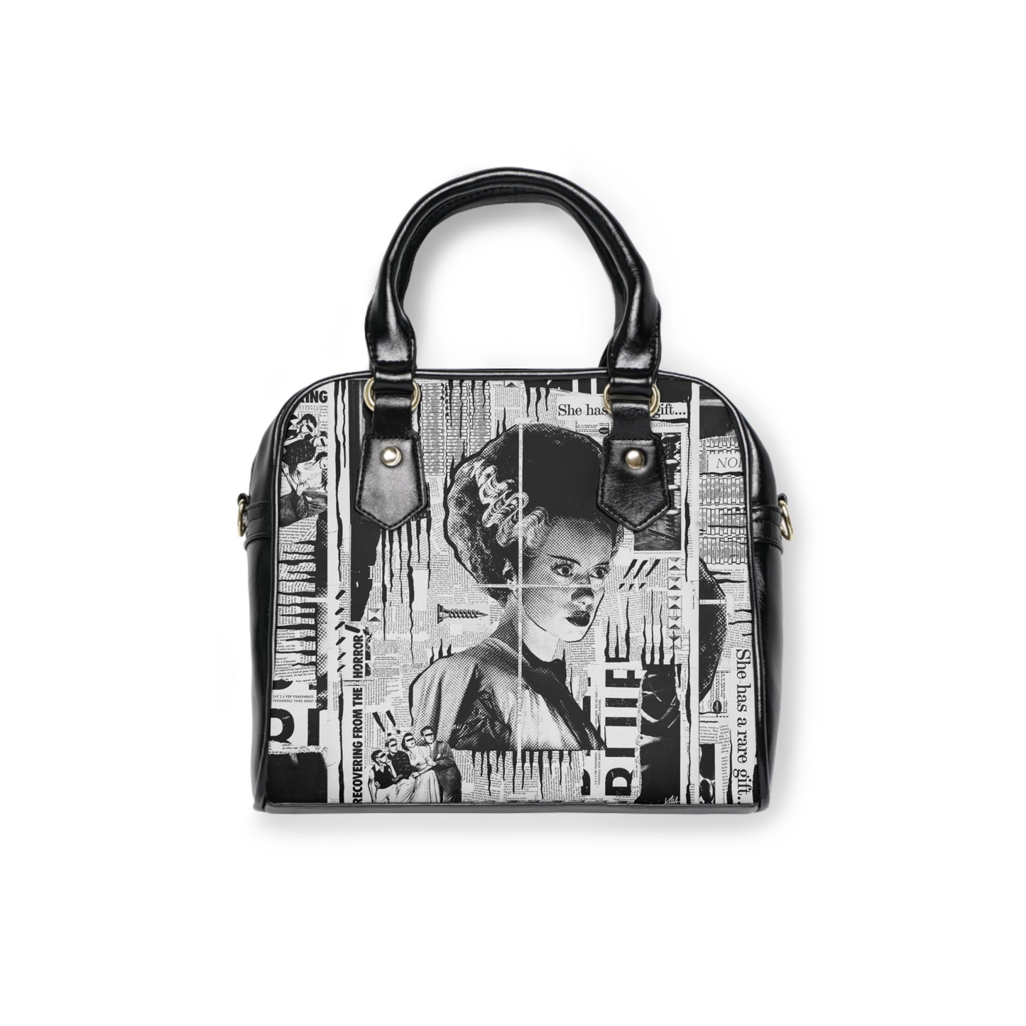 Bride, Shoulder Handbag with Crossbody Strap