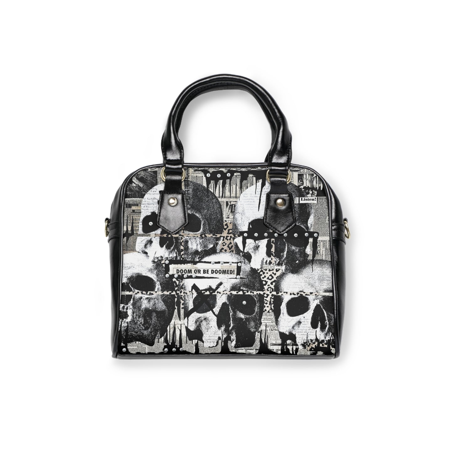 Skulls Quinte, Shoulder Handbag with Crossbody Strap